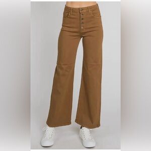 The Genoa Button Fly Wide Leg by L.T.J